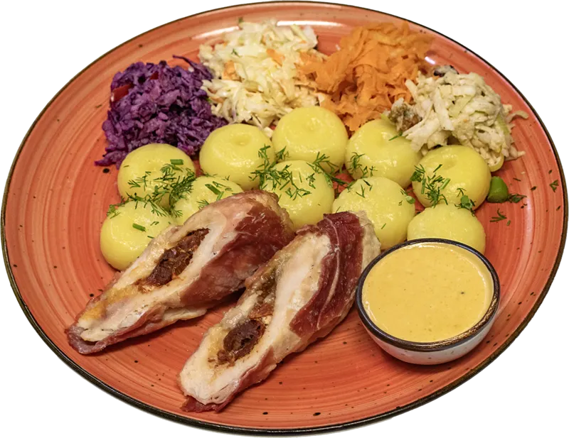 Roladka z kurczaka w szynce parmeńskiej